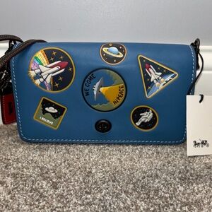 NWT Coach Dinky Limited Edition 1941 NASA Crossbody with Space Patches